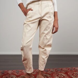Zero + Maria Cornejo Takeo Ivory Organic Women's Trousers size 2